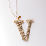 Personalized Handmade Letter Ornament - Large V Ornaments