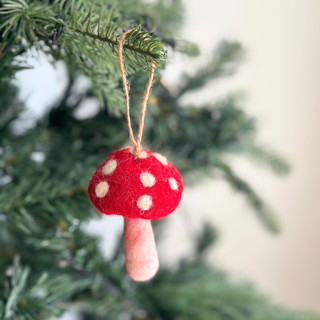 Felt Ornament - Mushroom Ornaments
