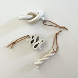 Ceramic Abstract Ornaments - Set of 3 Ornaments
