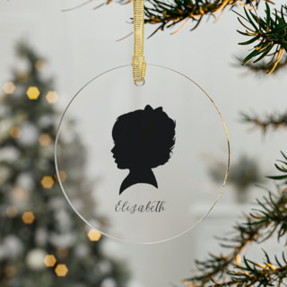 Custom Silhouette Ornament Ornaments