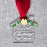 First Christmas at Home - House Shaped Ornament Ornaments