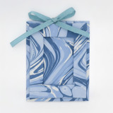 Mini Hand-Marbled Picture Frame Ornament | Ocean Wave Ornaments