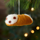 Felt Cannoli Ornament Ornaments