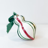 Candy Cane Stripe Snowman Ornament Ornaments
