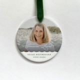 Personalized Memorial Photo Ornament Ornaments