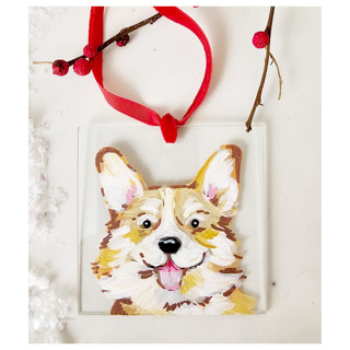 Custom Pet Portrait, Hand painted on 3