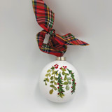 Green Leaves Hand Painted Ornaments Ornaments