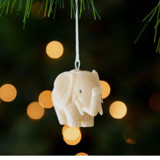 Mini Tagua Ivory Elephant Ornament Ornaments