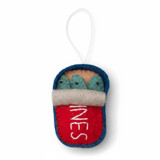 Felt Can of Sardines Ornament Ornaments