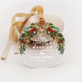 Personalized Acrylic Have Yourself A Married Christmas Ornament, Set of 1 Ornaments