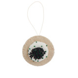 Felt Caviar Blini Ornament Ornaments