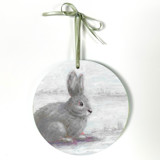 Snow Bunny, Decoupage O... by Carol C. Young