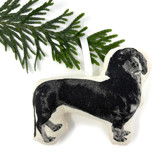 Silkscreen Dachshund Ornament Ornaments