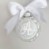 Personalized  Lace Ornament Ornaments