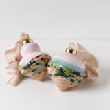 Pink Colorado Landscape - Set of 2 Ornaments Ornaments