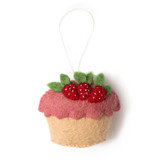 Felt Strawberry Shortcake Ornament Ornaments