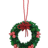 Wreath with Red Berries Ornament Ornaments