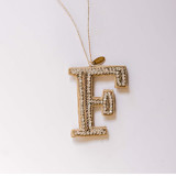 Personalized Handmade Letter Ornament - Large F Ornaments