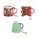 Baking Spirits Bright Mug Ornament - Set of 3 Ornaments