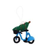 Felt Christmas Tree Bike Ornament Ornaments