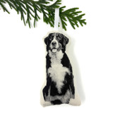 Silkscreen Bernese Mountain Dog Ornament Ornaments