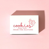 Custom Christmas Cookie Box, set of 50 Party Favors