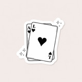 Initial Playing Cards Wedding Temporary Tattoos (Pack of 10) Party Favors