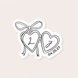 Initial Locket Wedding Temporary Tattoos (Pack of 10) Party Favors