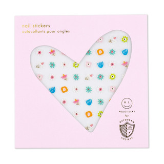 Flora Nail Stickers - Set of 1 Sheet, 100 Nail Stickers Party Favors