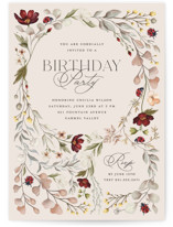 ladybugs and wildflowers Party Invitations