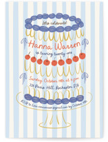 Whimsical Cake Party Invitations