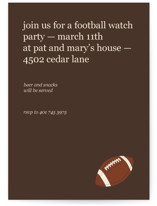 football watch party Party Invitations