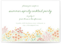 Floral Border Party Invitations