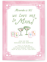 Tiles and tinis Party Invitations