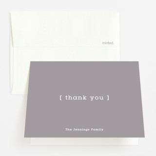 Baby Bracket Pregnancy Announcement Thank You Cards