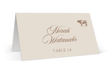 preppy stripes Place Cards - Beef