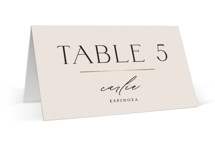 Modernist Monogram Foil-Pressed Place Cards