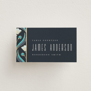 Deco pattern Foil-Pressed Place Cards