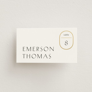 Postcard Foil-Pressed Place Cards