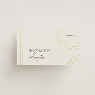 Curves Foil-Pressed Place Cards