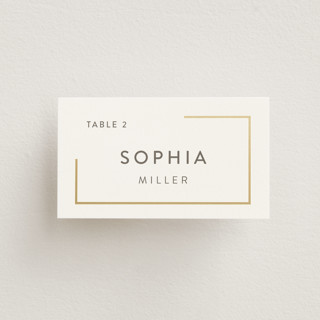 Balanced Foil-Pressed Place Cards