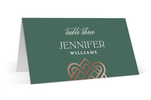Celtic Love Knot Foil-Pressed Place Cards