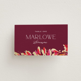Bright abstract Foil-Pressed Place Cards