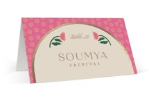 Indian garden Foil-Pressed Place Cards