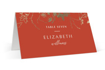 Abstract Flora Foil-Pressed Place Cards