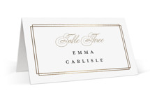 Timeless Foil-Pressed Place Cards