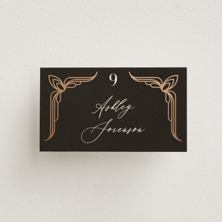 Geometric Deco Foil-Pressed Place Cards