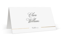 Aligned Foil-Pressed Place Cards