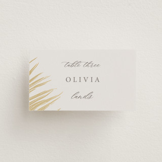 Gilded Palm Foil-Pressed Place Cards