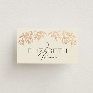 Heirloom Branches Foil-Pressed Place Cards